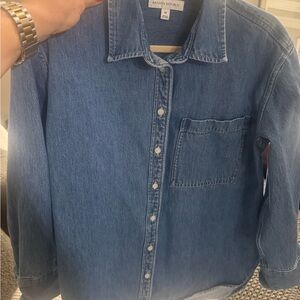 Banana Republic Classic Blue Denim Top